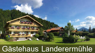 Ferienwohnungen, Zimmer und Cafe Landerermühle in Lenggries