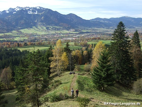 Abstieg von der Lenggrieser Hütte hinab nach Lenggries